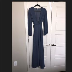Medium “Cherish Me Plunging Maxi Dress”